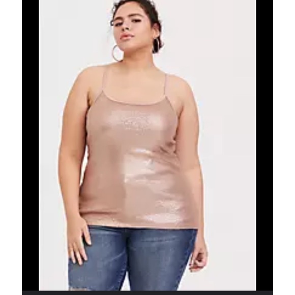 Torrid gold sequin cami - Picture 2 of 6